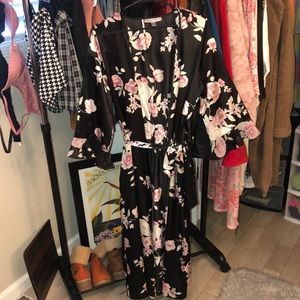 Long Floral Robe